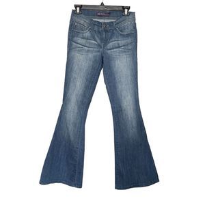 Divine Rights Of Denim Womens Jeans Sz 26 Low Rise Flare Y2k Long Medium Denim